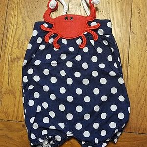 Mudpie crab romper